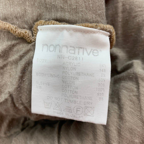 NONNATIVE Talla M Jersey de mezcla de algodón texturizado beige