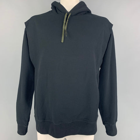 ACRONYM x GmbH Size L Black Cotton Double Front Panel S26- PR Popover Hoodie