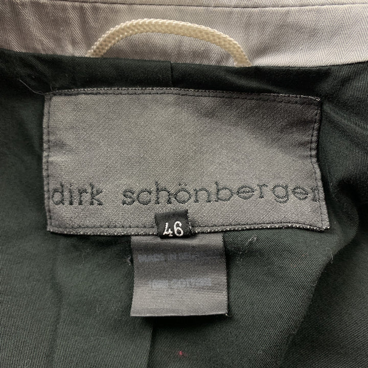 DIRK SCHONBERGER Talla 36 Abrigo deportivo con solapa de pico de algodón gris