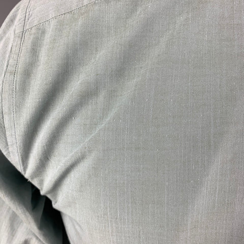 BRIONI Size L Blue Cotton Long Sleeve Shirt