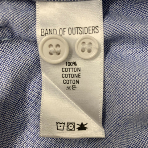 BAND OF OUTSIDERS Size M Blue Multicolour Applique Cotton Long Sleeve Shirt