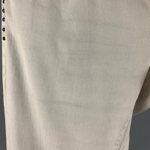 JOHN VARVATOS * U.S.A. Size 31 Light Blue Studded Cotton Elastane Jeans