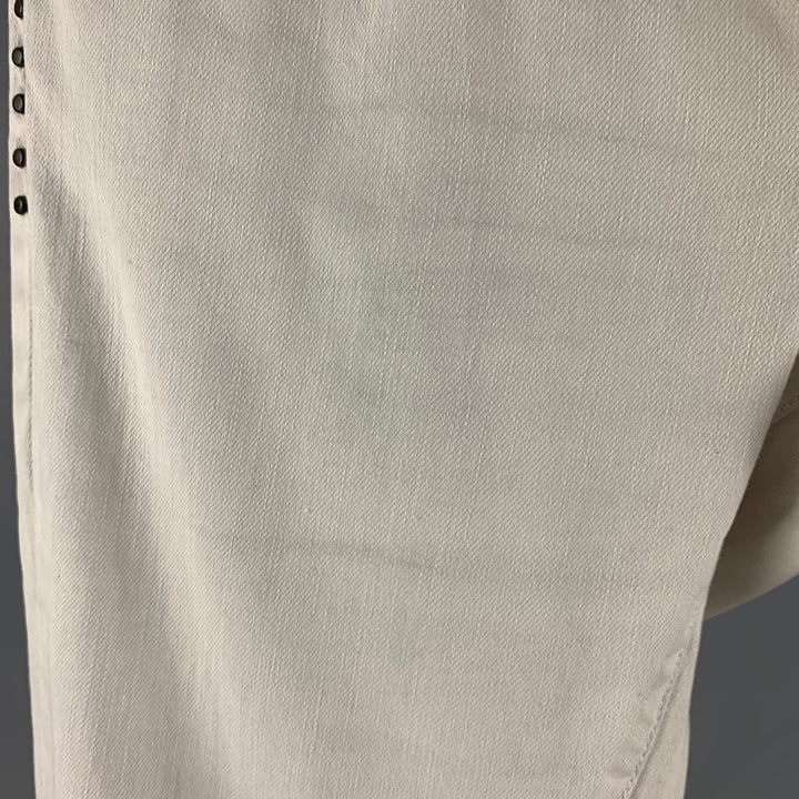 JOHN VARVATOS * U.S.A. Size 31 Light Blue Studded Cotton Elastane Jeans
