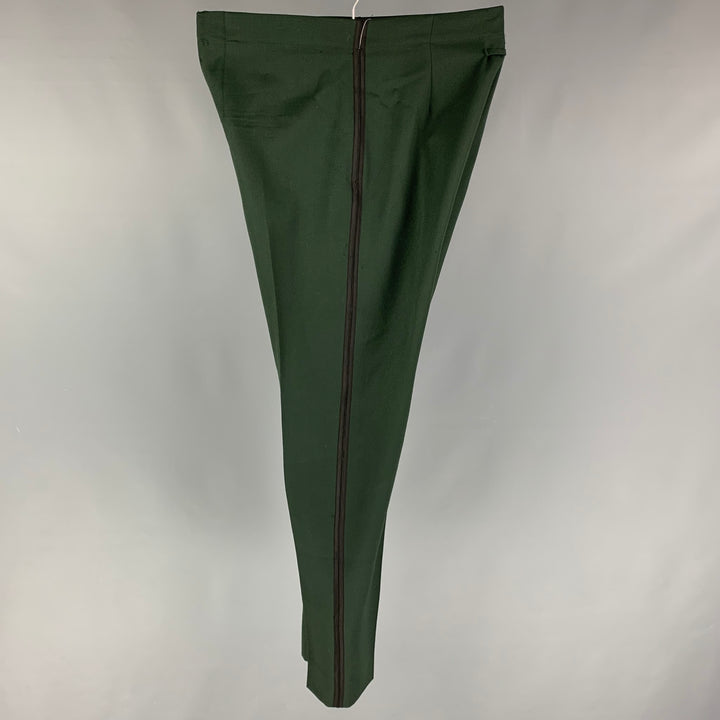 Vintage JEAN PAUL GAULTIER Size 34 Forest Green High Waisted Dress Pants