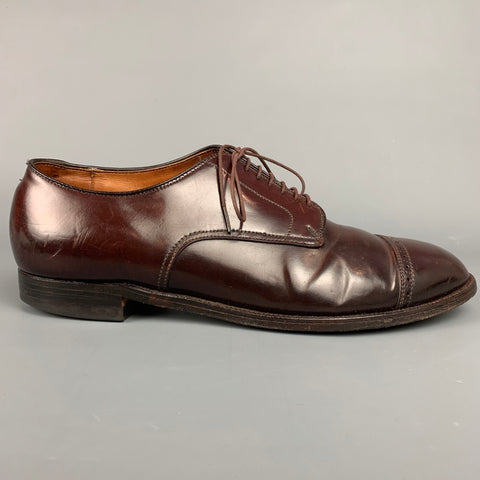 ALLEN EDMONDS Taille 13,5 Couleur 8 Chaussures à lacets en cuir Cordovan Cap Toe