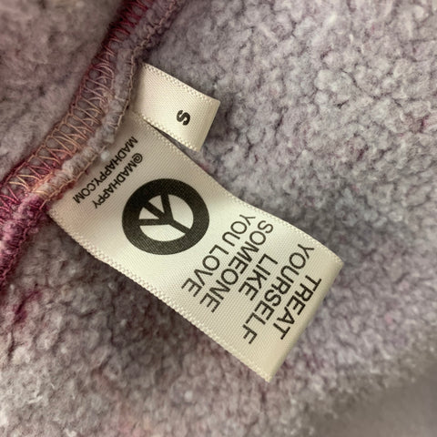 MADHAPPY Size S Lilac Multi-Color Tie Dye Cotton Hoodie Sweatshirt