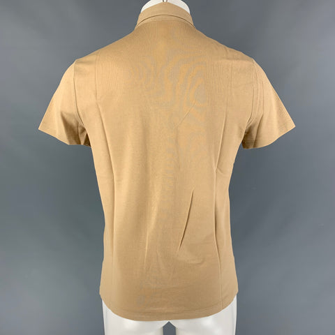 RALPH LAUREN Size S Beige Solid Cotton &  Elastane One pocket Polo