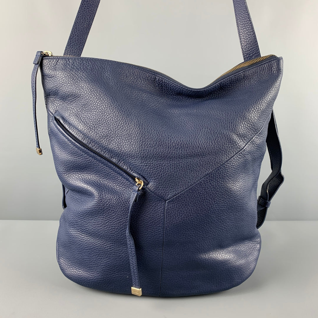 Furla Grained Leather Tote w/Tags - Blue Totes, Handbags