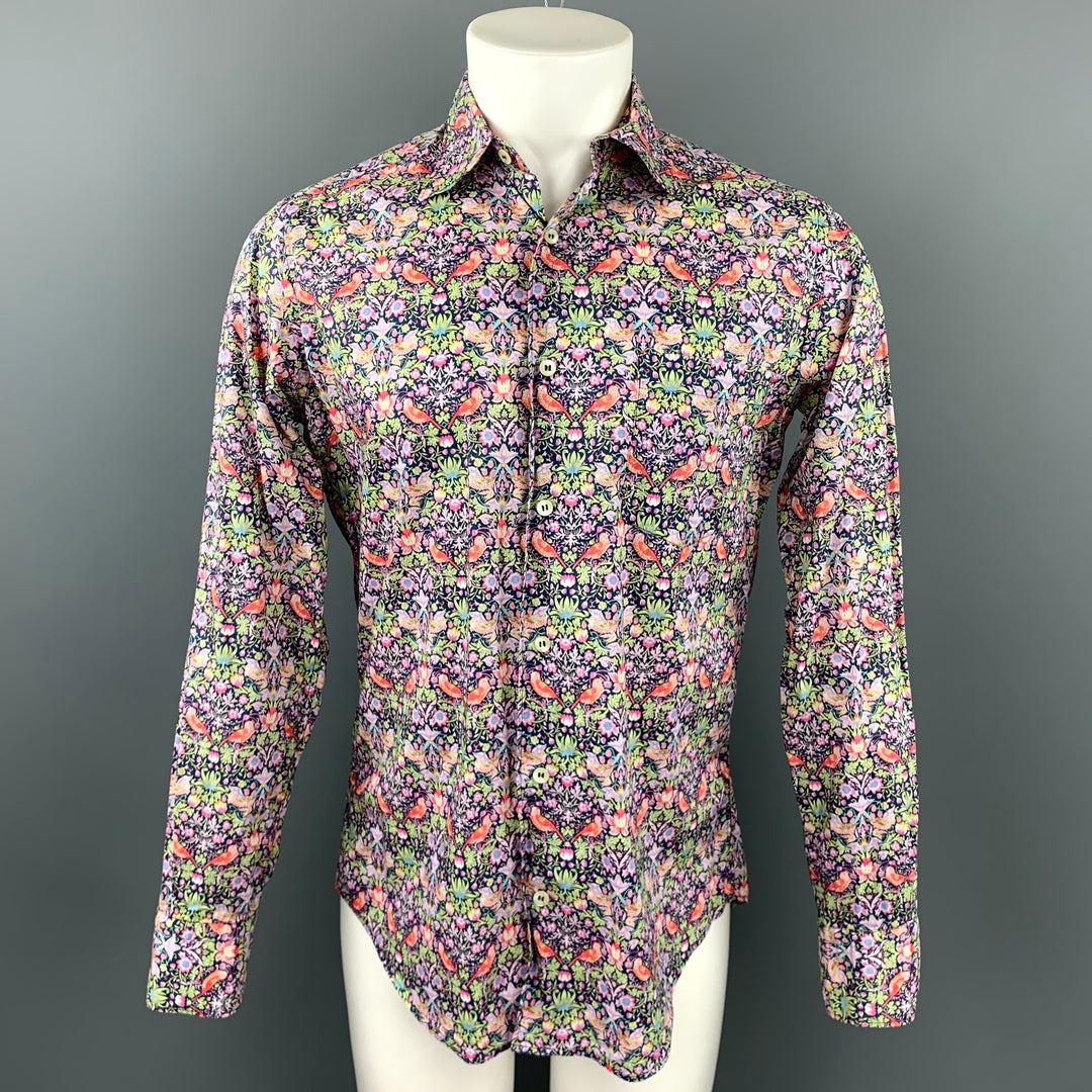 LIBERTY OF LONDON Size S Multi-Color Floral Cotton Button Up Long Sleeve Shirt
