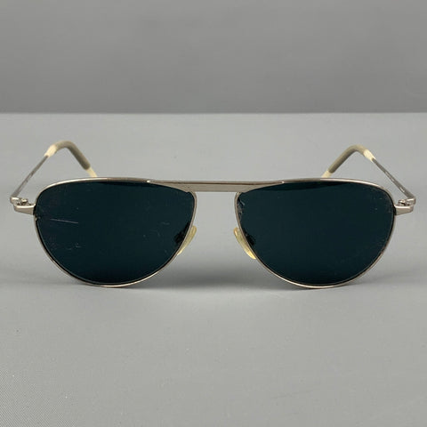 OLIVER PEOPLES Lunettes de soleil polarisées en métal argenté
