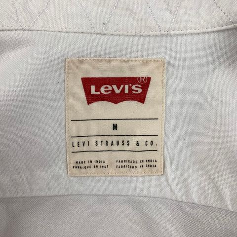 LEVI'S Size S White Cotton Button Up Long Sleeve Shirt