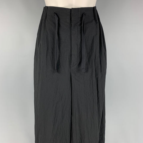 Y-3 by YOHJI YAMAMOTO Size M Black Polyamide Wide Leg Casual Pants