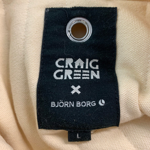 CRAIG GREEN Taille L Veste en coton élasthanne matelassé crème