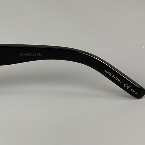 SAINT LAURENT Black Acetate Sunglasses