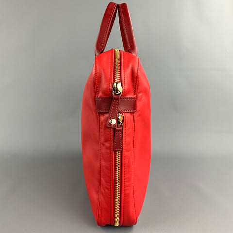 Bolso tote de cuero rojo LONGCHAMP