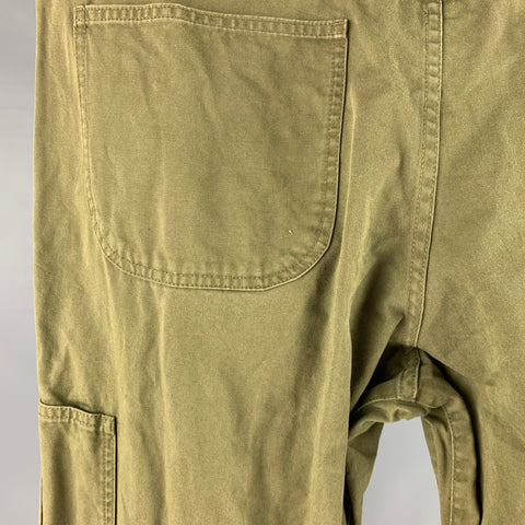 A.P.C. Size 34 Green Cotton Jean Cut Casual Pants