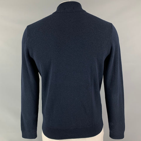 HUGO BOSS Cotton &  Wool Navy Blue Chest Size L Zip Jacket
