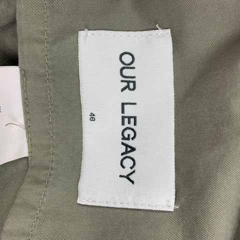 OUR LEGACY Size 32 Khaki Cotton Flat Front Chino Casual Pants