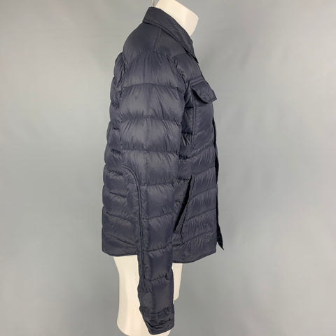 POLO by RALPH LAUREN Size M Navy Quilted Nylon Snaps Jacket