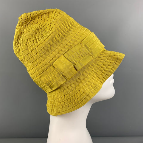 JACQUES LE CORRE Yellow Ribbon Bucket Hat