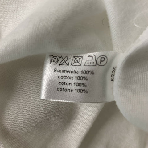 MARC JACOBS Size XL White Solid Cotton Short Sleeve T-shirt