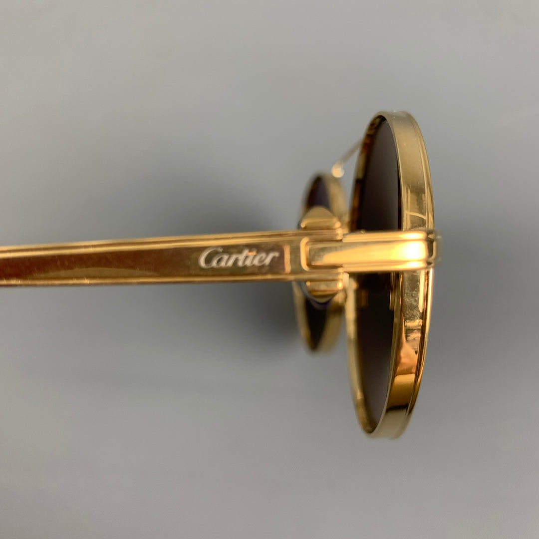 Gafas de sol CARTIER de titanio dorado
