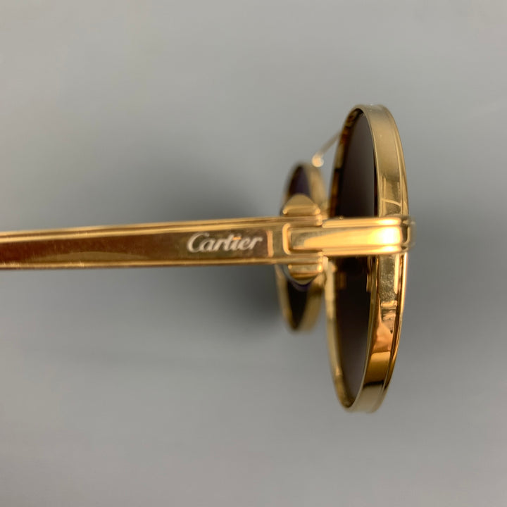 Gafas de sol CARTIER de titanio dorado