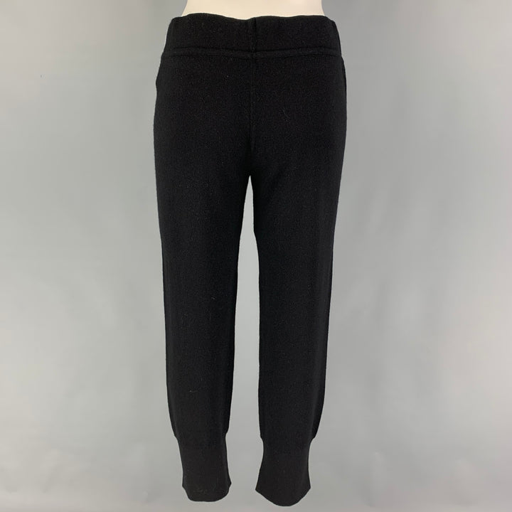 RAQUEL ALLEGRA Size M Black Cashmere Elastic Waistband Casual Pants