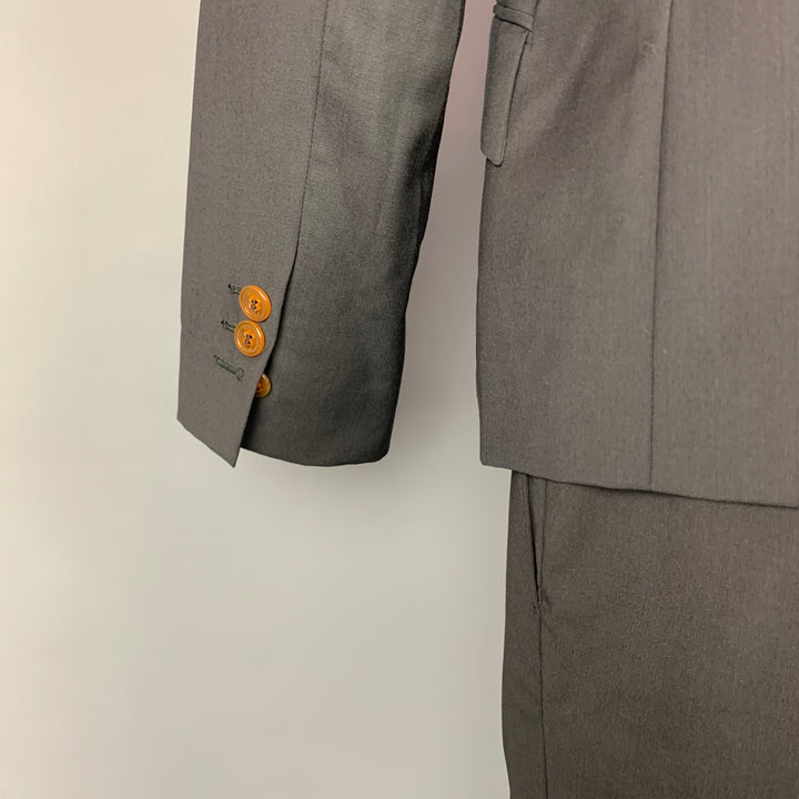 VIVIENNE WESTWOOD MAN Size 38 Navy Wool Peak Lapel Simulated Vest Layer Suit