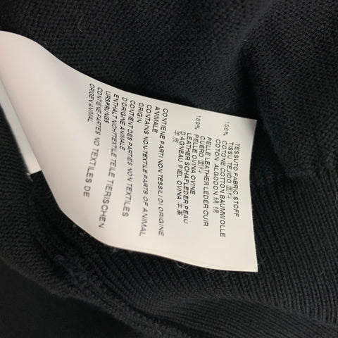 MAISON MARTIN MARGIELA Size L Black Cotton Buttoned Cardigan