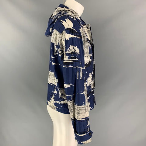 BURBERRY PRORSUM Fall 2014 Size 40 Navy London Landmark Jacket