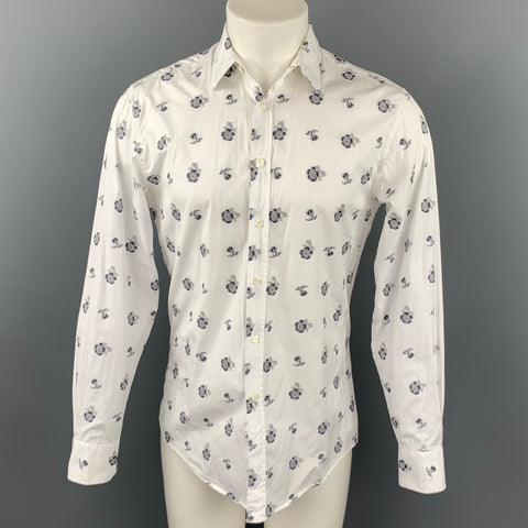 LIBERTY OF LONDON Size S White Embroidery Cotton Button Up Long Sleeve Shirt
