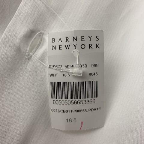 CARUSO for UMAN Size L White Cotton French Cuff Long Sleeve Shirt