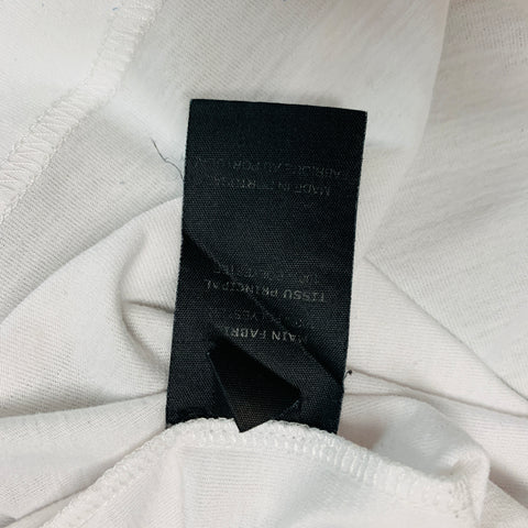 VETEMENTS Size S White Black Polyester Shoulder Pads T-shirt