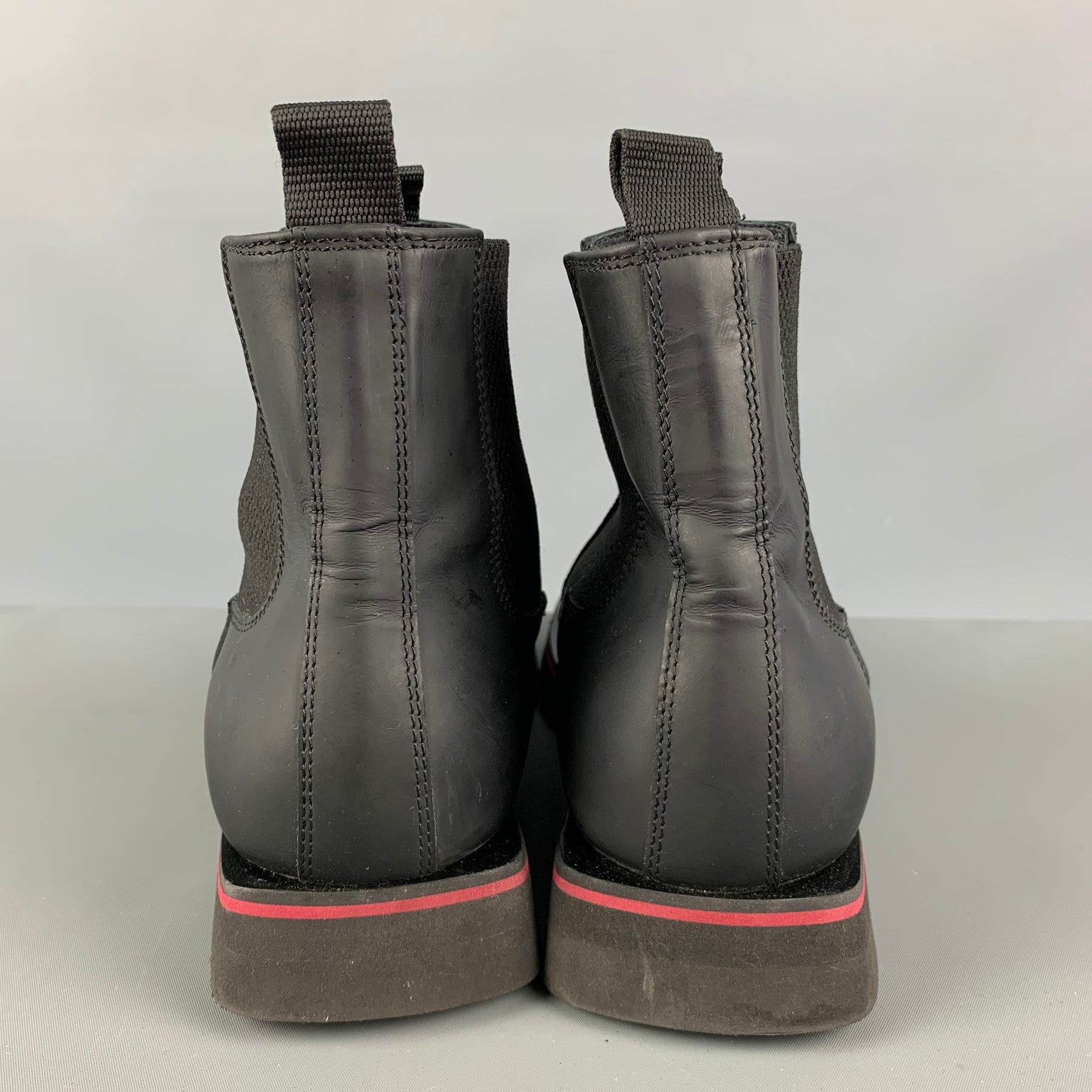NOSTRASANTISSIMA Size 11 Black Boots – Sui Generis Designer  display picture 2