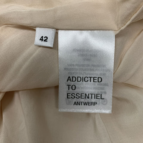 ESSENTIEL Size 10 Multi-Color Polyester Paint Splattered Spaghetti Straps Dress