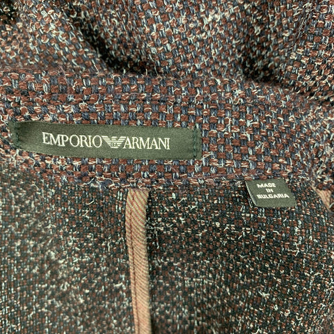EMPORIO ARMANI Size 10 Purple Grey Heather Jacket Blazer