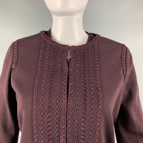 CALLE. JOHN Talla 2 Trajes por debajo de la rodilla de rayón de lana marrón
