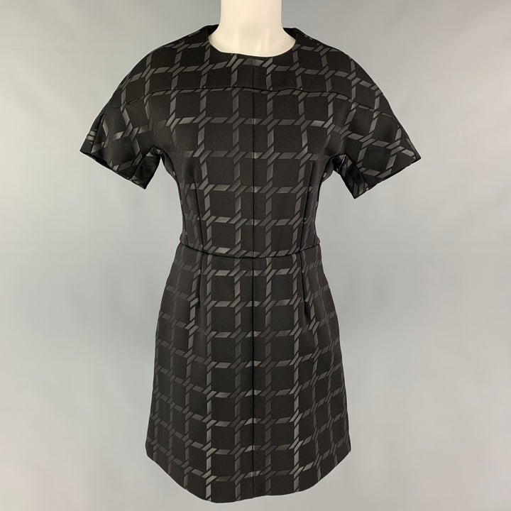ALEXANDER WANG Size S Black Polyester Checkered Dress
