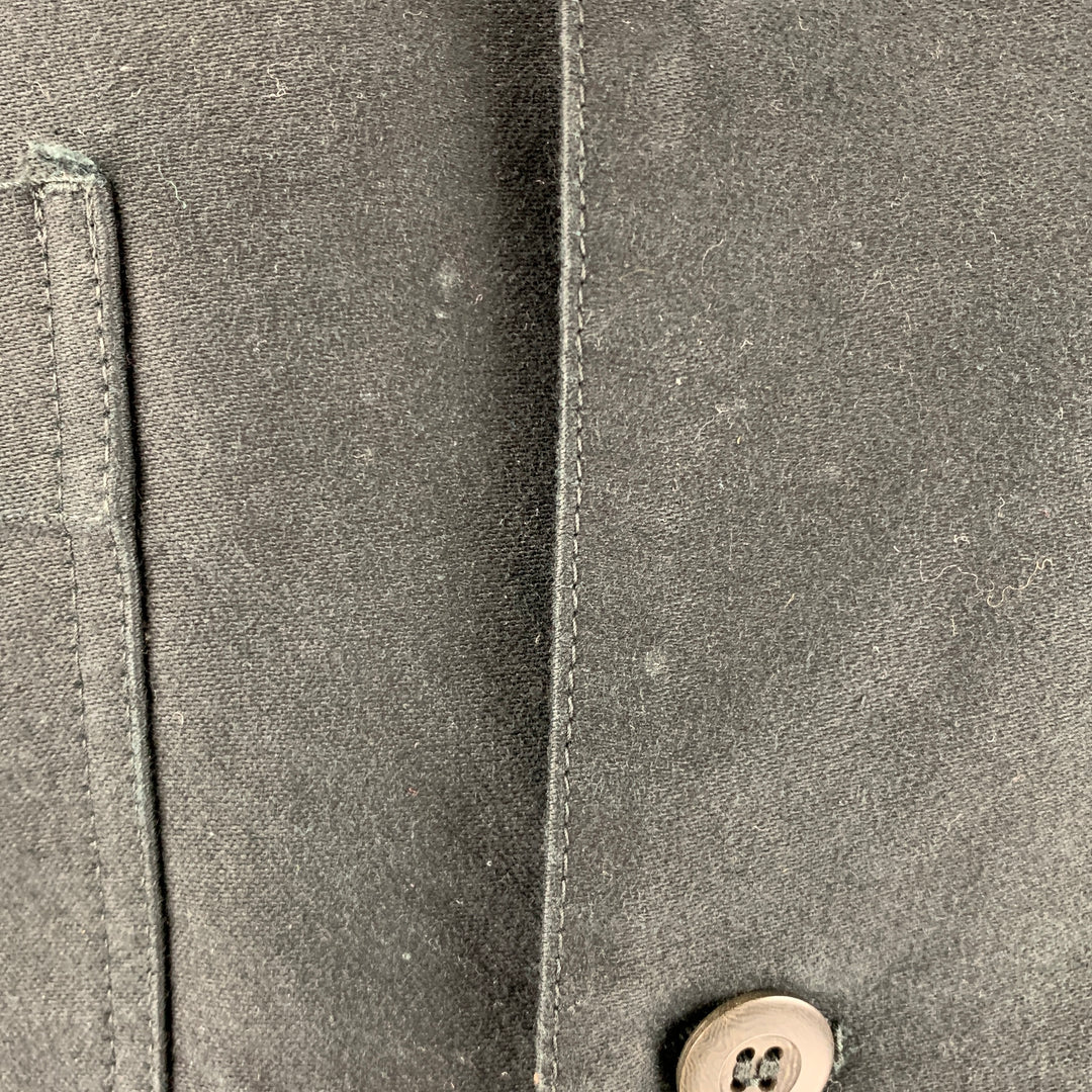 JUNYA WATANABE Size L Black Mixed Fabrics Cotton Worker Jacket