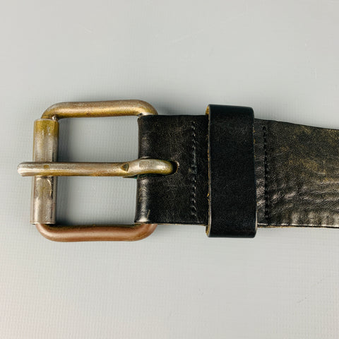 DIESEL Talla 36 Cinturón de cuero negro