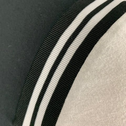 NEIL BARRETT Size XS Black & White Color Block Cotton / Elastane T-shirt
