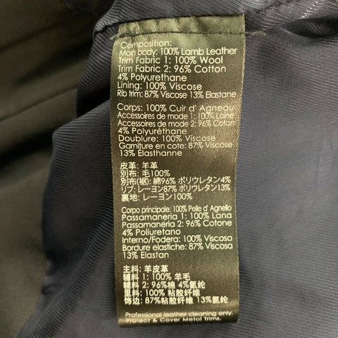 3.1 PHILLIP LIM Taille L Blouson Bomber Matières Mixtes Noir Argenté