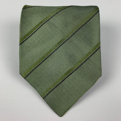 GIORGIO ARMANI Dark Green Silk Tie