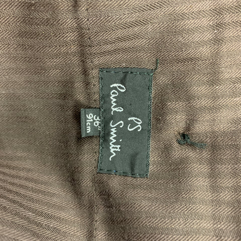 PS by PAUL SMITH Size 36 Navy & Black Iridescent Wool / Polyester Dress Pants