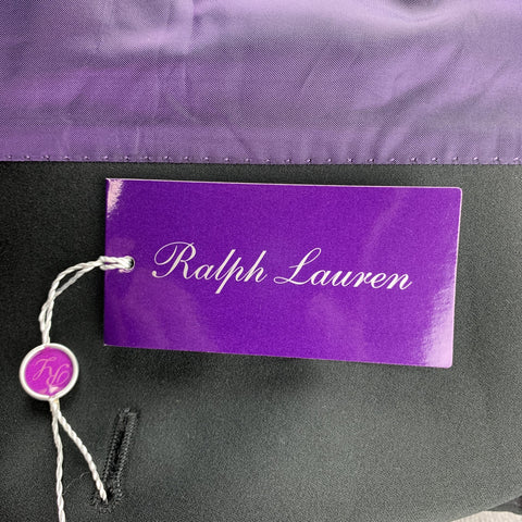 RALPH LAUREN Purple Label Size 42 Long Black Wool Tuxedo Sport Coat