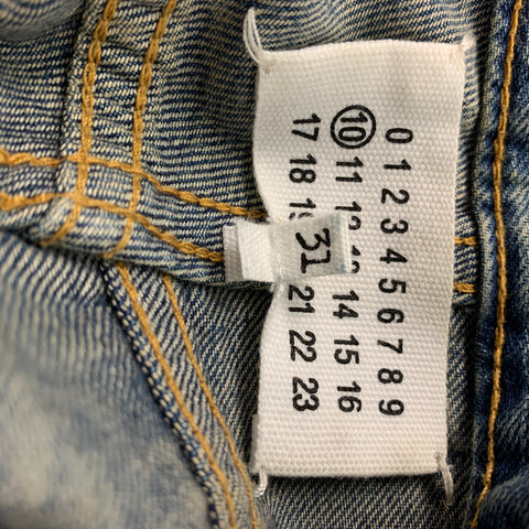 MAISON MARGIELA Size 31 Blue Wash Denim Button Fly Jeans