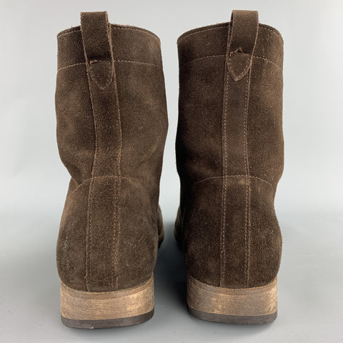 BLOKES Bottines à lacets en daim marron taille 11