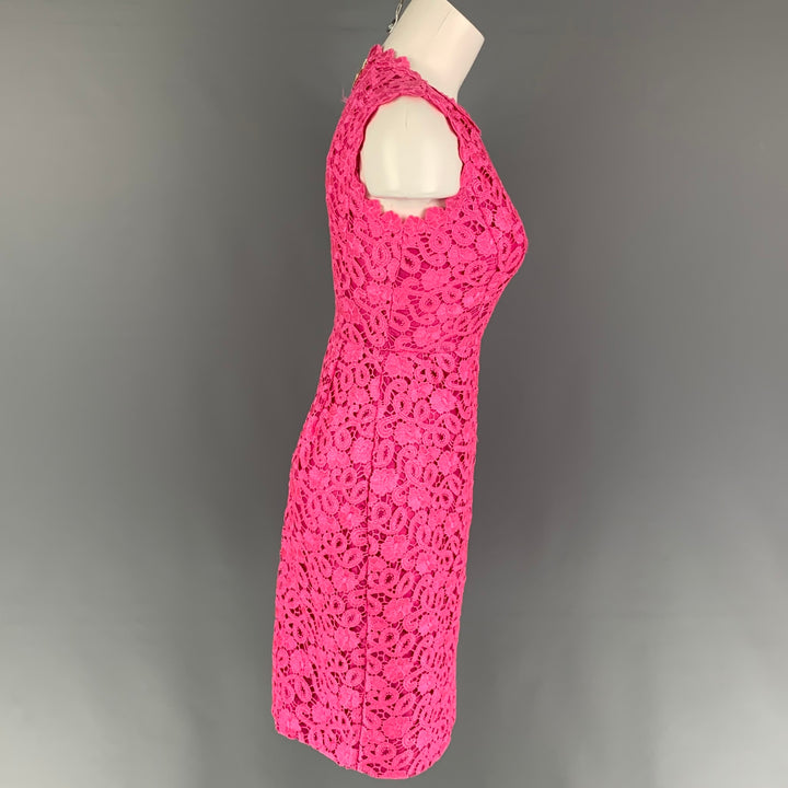 KATE SPADE Size XS Pink Polyester Lace Shift Dress