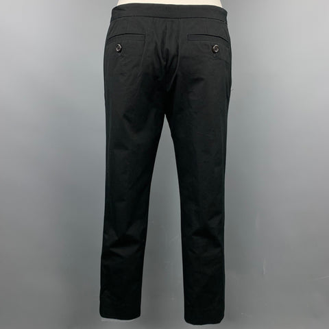 MARC JACOBS Pantalon décontracté chino en coton noir taille 0